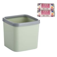 桌面垃圾桶带压圈迷你无盖杂物桶小垃圾方形桶办公桌厨房客厅