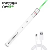 激光笔usb充电绿光远射教学教鞭售楼部处雷射笔灯指星逗猫