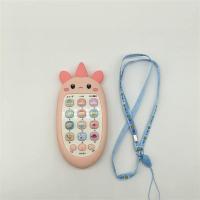 可咬牙胶宝宝婴儿仿真手机幼儿音乐玩具早教故事机充电电话机