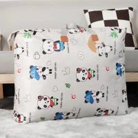 牛津布被子收纳袋衣物大号装衣服的袋子学生手提行李袋搬家打包袋|浅色熊猫 大号+特大(共两个)