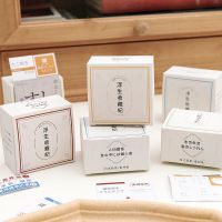 日系浮生收藏纪系盒装贴纸ins简约文字手账装饰素材工具和纸贴画|东京失恋+美食物语(2个装)