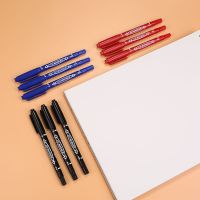 小双头油性记号笔马克笔勾线笔水性儿童绘画黑色描边笔美|水性小双头[写字学生勾线用] 红色30支[三盒]
