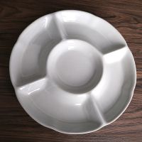 陶瓷调色盘国画颜料梅花盘子大号调色板水粉水彩学生美术用品工具|10寸-直径25cm