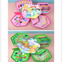 学生水彩笔幼儿园生日礼品画画套装礼盒儿童卡通绘画培训班礼品|维尼熊+公主（共2套）