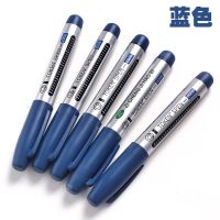 记号笔+墨水油性记号笔黑色防水勾线笔大头笔物快递笔|大容量蓝色 30支盒装【10黑10蓝10红】