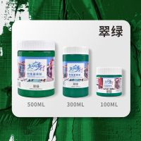 丙烯颜料防水套装diy画画美术用品涂鸦白色颜料手绘鞋子100ml工具|翠绿 300ml(大促)