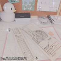 ins透明简约无印风尺子套装透明亚克力塑料尺子刻度尺学生文具