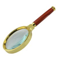 放大镜高清高倍手持老人儿童阅读便携护眼放大镜|红色