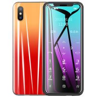 i10迷你儿童学生手机薄小袖珍卡片男女可爱戒网移动联通电信|移动版【曙光之橙】 配送32G内存卡【含歌曲一百首】