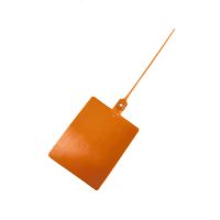 壹米滴答中通百事安能快运标扎带封签物吊挂签扎带果树吊|橙色 100个(0.11/个)有铁片款式