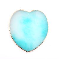 美甲日系调色盘玛瑙金边调色板水晶边拍摄道具调色作品展示板工具|爱心款蓝色