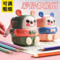 儿童手摇转笔刀铅笔削笔器刨笔机小学生卡通造型粗细可调自动进铅