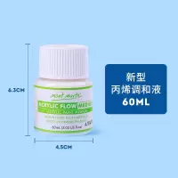 蒙玛 丙烯颜料调和液亮光剂透明保护漆亚光助剂底涂绘画媒介|调和液60ml