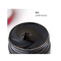 丙烯颜料套装纺织可用防水diy手绘涂鸦材料墙绘彩绘|黑色 1L瓶装送压泵