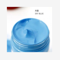 丙烯颜料套装纺织可用防水diy手绘涂鸦材料墙绘彩绘|天蓝 1L瓶装送压泵