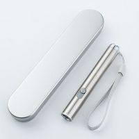 验钞灯紫外线usb充电紫光手持验钞机多功能手电筒小型便携验钱笔|电池款[三种光源含紫光]送电池礼盒装