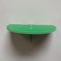 免打孔投影仪支架电视机顶盒置物架墙上床头路由器卧室隔板壁挂式|绿色加厚半圆形 无痕钉+置物架