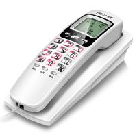 接有线小分机来电显示电话机座机面包机壁挂小挂机固定电话|137-白色-挂墙/桌用