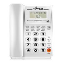 大按键有线座机家用固定电话机办公老人用酒店宾馆免电池|6101-白色