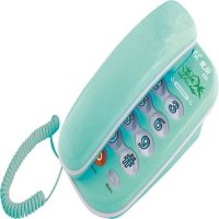 爱信大铃声家用小座机壁挂小电话酒店包房挂墙分机夜光来铃灯|105碧绿