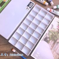 硬盖软盖调色盒12格24格36格48格58格水粉颜料调色盒防色漏颜料盒|24格硬盖(送画笔)