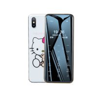 泰美利k688迷你儿童女学生小定位手机可爱卡通低备用手机|I10移动版-白色[直板] 套餐二