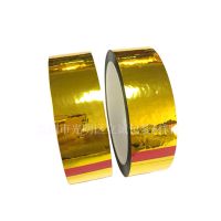 礼品装饰胶带亮金色胶带电镀金胶纸diy手工贴纸花边礼盒包装胶带