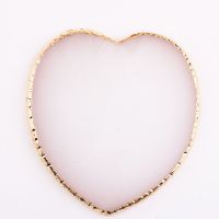 美甲日系调色盘玛瑙金边调色板水晶边拍摄道具调色作品展示板工具|爱心款白色