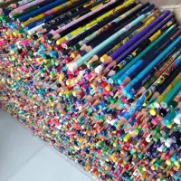 库存绘画彩绘填色水溶油性混装彩色铅色100支品