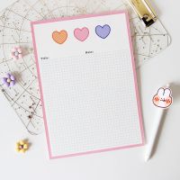 小红书同款牛油果便签本ins便签本小熊网格可撕便签纸英文单词本|爱心大本 关注店铺送小礼物