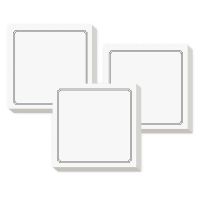 便利贴粘性强可撕办公创意牛皮便签纸网格简约n次贴学生办公用品|边框款 2本装[买1送1]