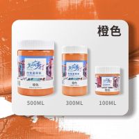 丙烯颜料防水套装diy画画美术用品涂鸦白色颜料手绘鞋子100ml工具|橙色 300ml（大促）