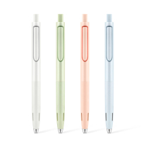 时空舱速干按动中性笔0.5mm子弹头按动双珠笔芯顺滑黑色签字水笔三角正姿日系ins风笔学生用文具0154