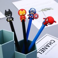 创意卡通英雄中性笔人蝙蝠侠造型笔小学生礼品笔签字笔黑色