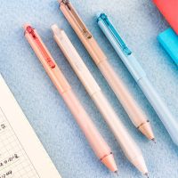 黑色针管速干按动中性笔0.5作业君指间温柔清滑学生办公0153