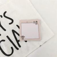 ins卡通可爱面包便签本少女心学生牛油果网格记事备忘便携本