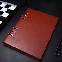 a5活页笔记本子简约大学生b5商务本子办公会议记录本活页纸记事本