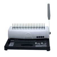 梳式21孔手动装订机 胶圈夹条 财务凭证a3a4纸文件胶片标书打孔机