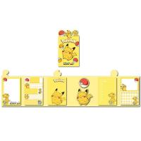 皮卡丘六折便签纸ins无粘性可爱卡通便利贴学生留言记事便签便条