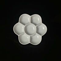 景德镇陶瓷调色盘美术水粉水彩国画颜料盘白瓷盘调色碟子