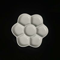景德镇陶瓷调色盘美术水粉水彩国画颜料盘白瓷盘调色碟子