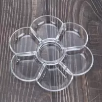 七孔仿瓷调色盘加厚加深梅花调色盘国画水粉水彩颜料调色