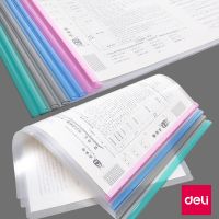 a4a3抽杆文件资料夹拉杆抽杆夹透明简历学生试卷夹资料收纳册