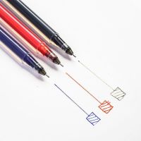 大容量中性笔学生针管考试笔黑红蓝简约办公签字笔碳素笔