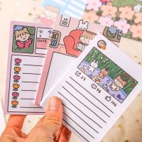 ins小女孩便签本少女心便签纸学生手账便利贴纸留言条无粘性