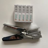 华昌订书机手钳式订书器全金属旋转钉板省力钳式12号厂