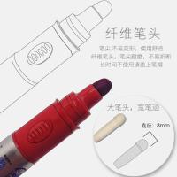 湿擦蓝贝思白板笔加粗大容量可加墨水红蓝色教学米黄板教学