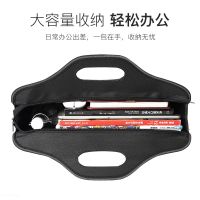 手提文件袋a4帆布商务会议包拉链公文包男女士资料袋印刷