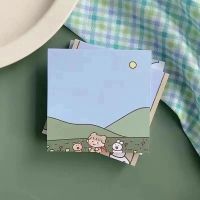 韩系ins便签纸fommy森林小熊便利贴可爱女孩便签本旅行备忘小本本