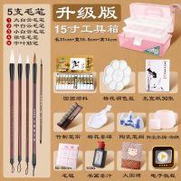 国画颜料12色工具中国画套装初学者水墨工笔画24色36色成人